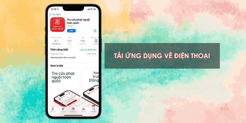 Tra cứu phạt nguội Bình thuận trên app