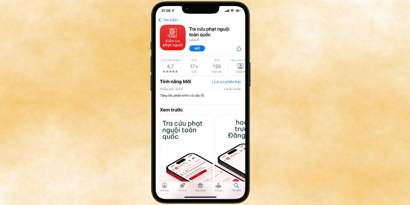 Tải app để check phạt nguội tại sài gòn