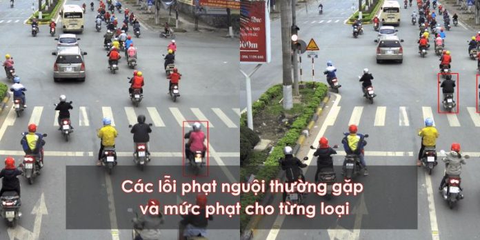 các lỗi phạt nguội thường gặp