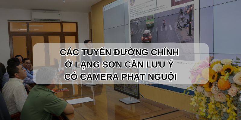 Tuyến đường có camera phạt nguội Lạng Sơn