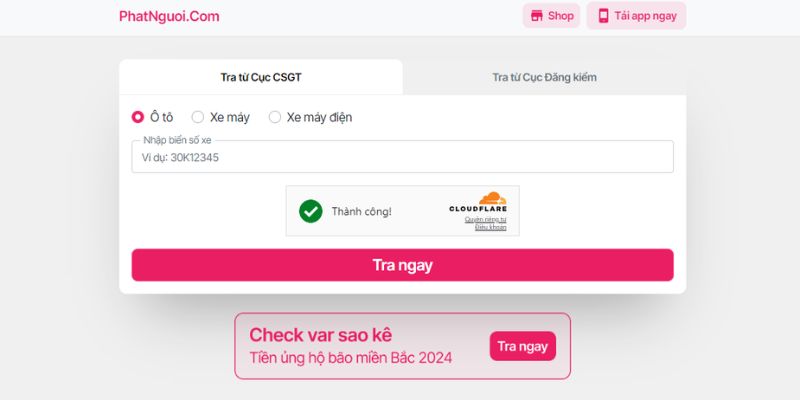 tra phạt nguội hà nam bằng website