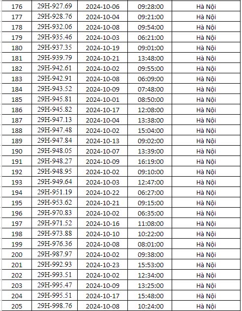 phạt nguội Hà nội tháng 10 năm 2024 7