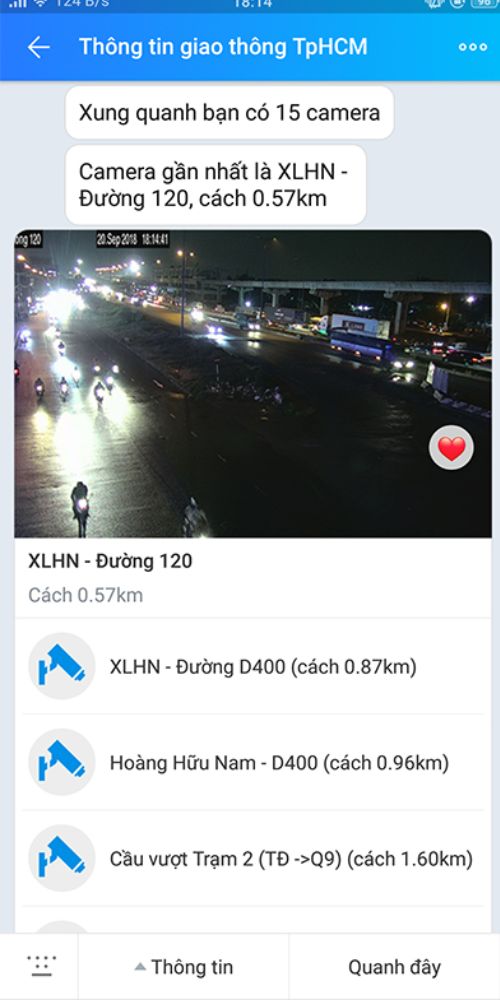Xem camera thông giao sài gòn trên zalo
