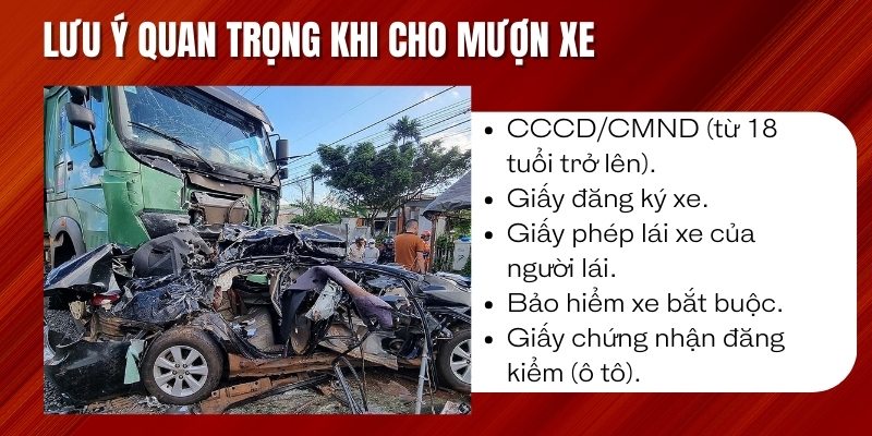 cho mượn xe gây tai nạn