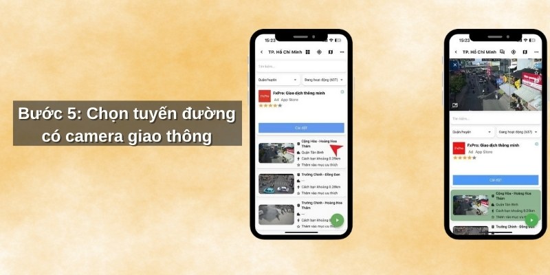 Bước 5 xem camera giao thông hà nội trên Traffic camera